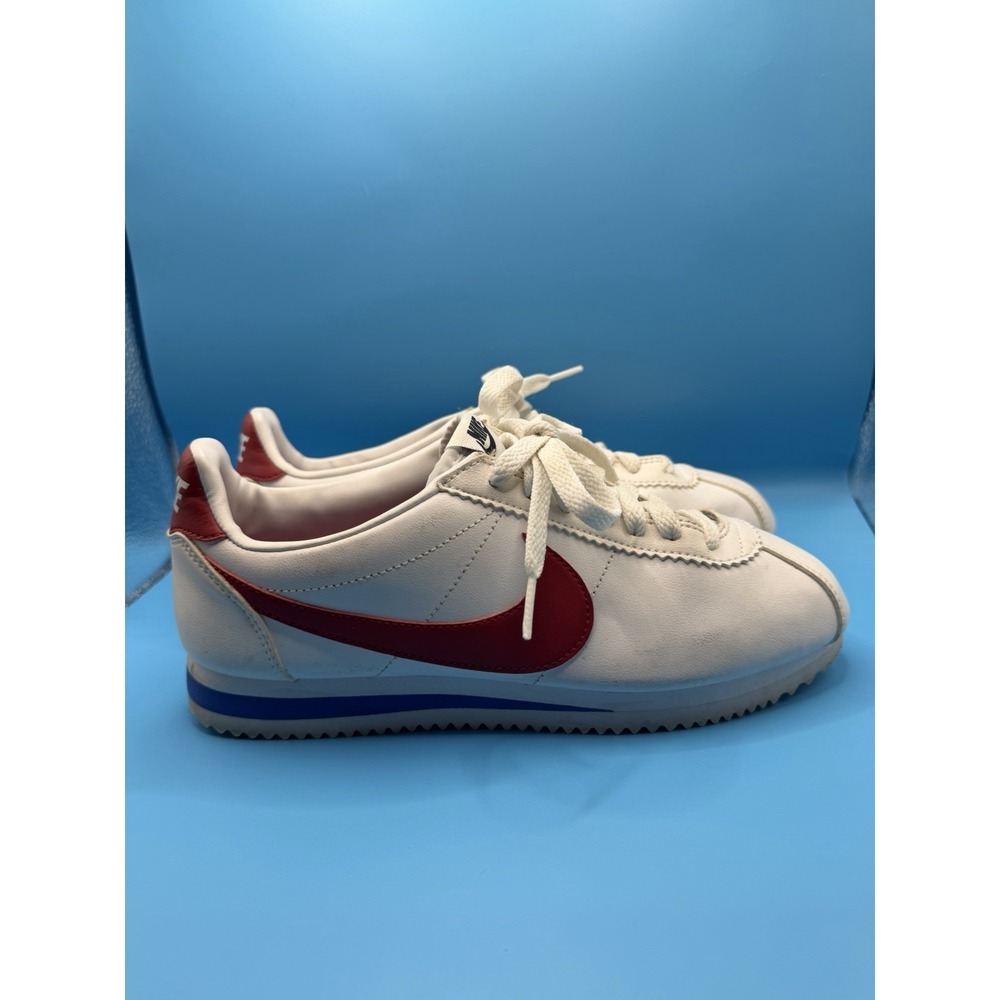 Nike Cortez Forest Gump White Red Blue Women's Size 8 Golf Shoes 807471-103 - Picture 6 of 12